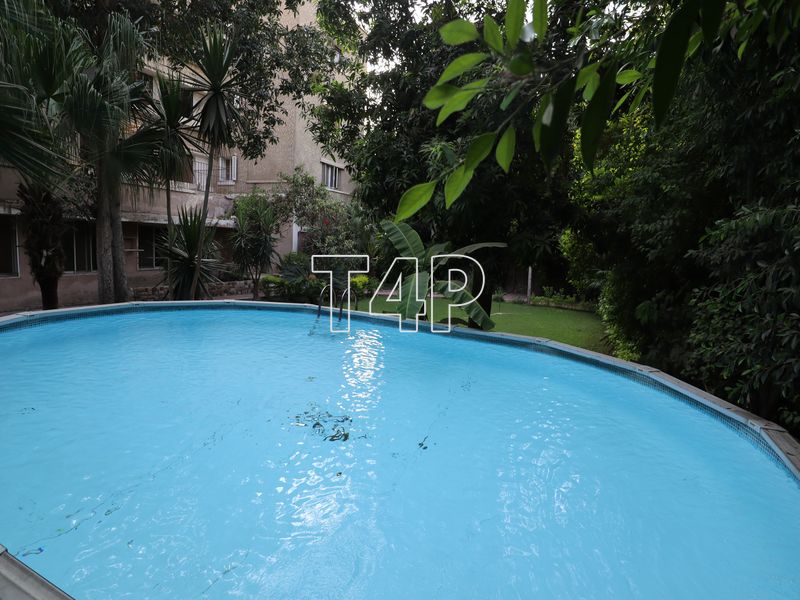 Ground Floor With Garden And Pool For Rent In Maadi Sarayat.