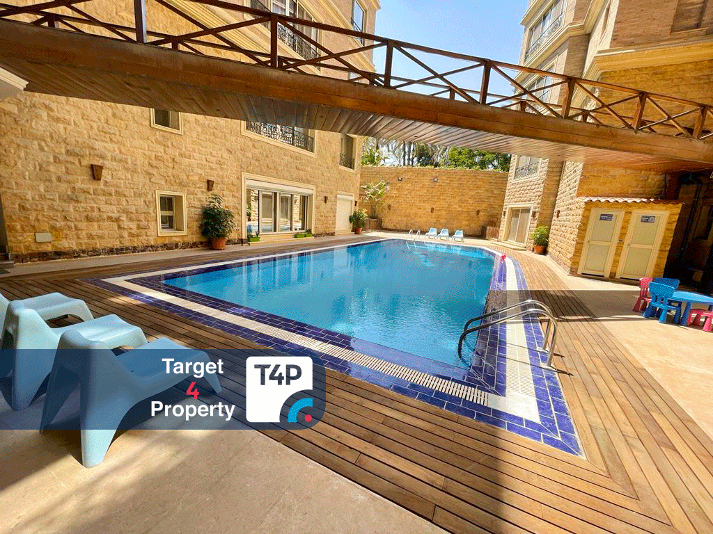 Furnished Apartment For Rent With Pool In Maadi Sarayat.