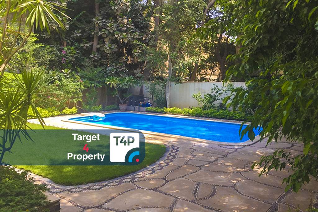 Villa Private Garden And Pool For Rent In Maadi Degla.