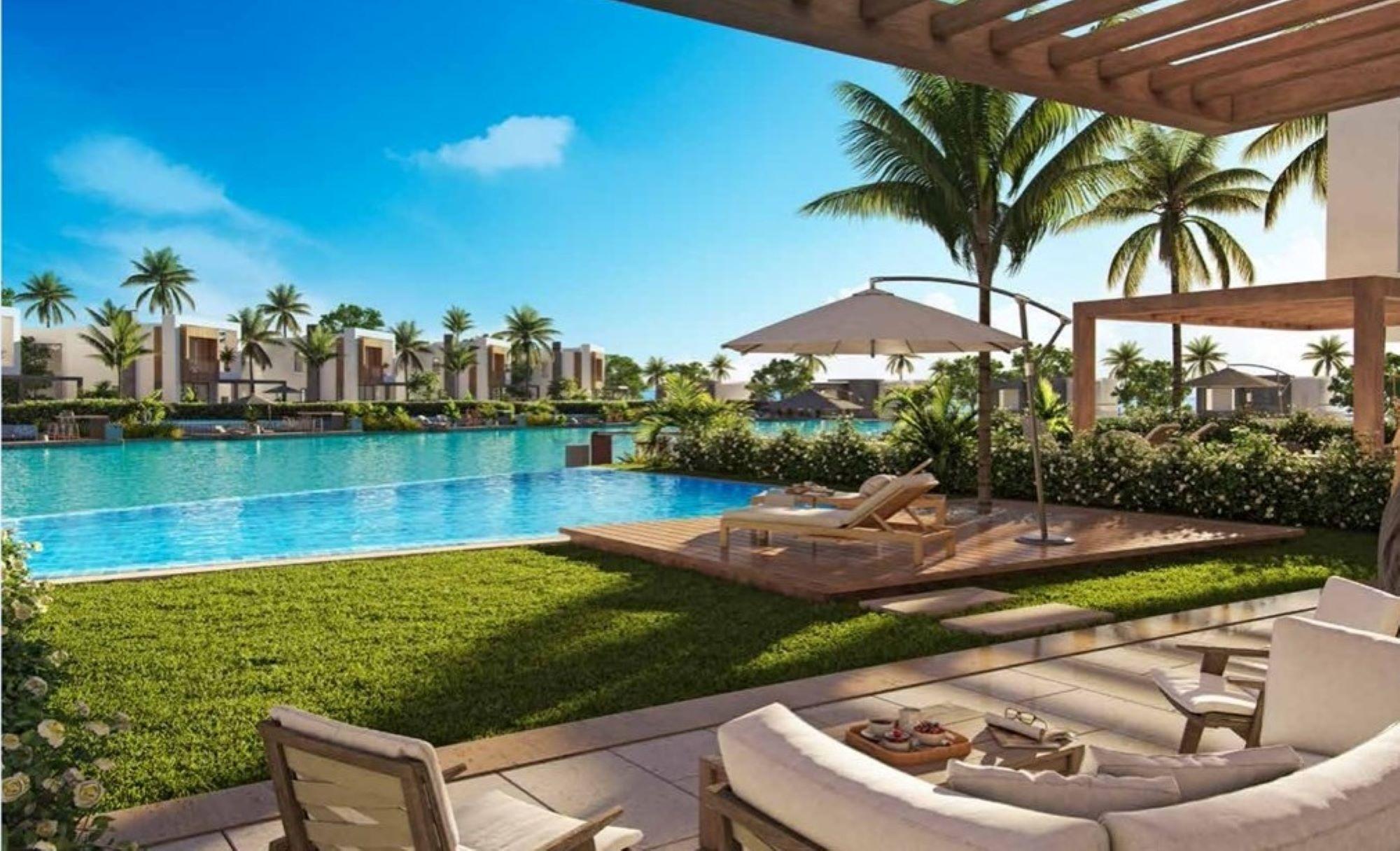 exterior - pool view - hacienda bay water villas north coast palm hills 2