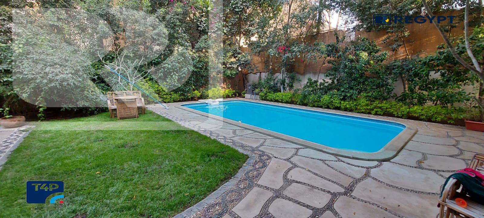 villa with pool for rent in degla el maadi